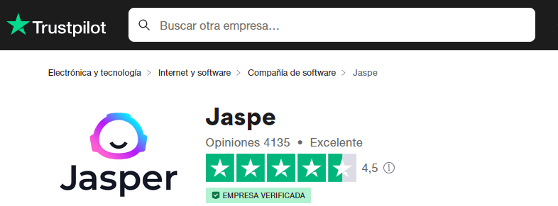 calificación de jasper ai