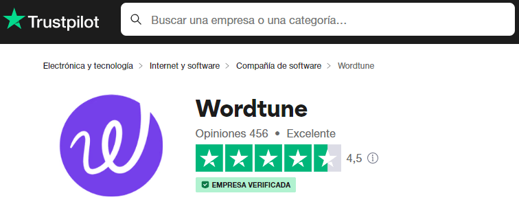 Wordtune Reviews on Trustpilot